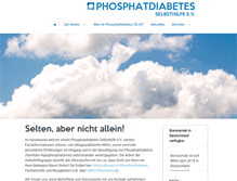 Tablet Screenshot of phosphatdiabetes.de